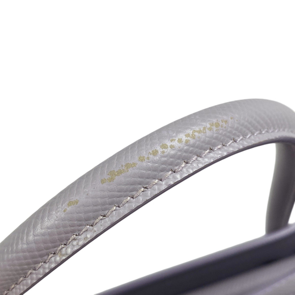 Prada Double Medium Handbag, 2-Way Shoulder Bag, Leather, Light Purple, 1BG77... - Picture 11 of 14